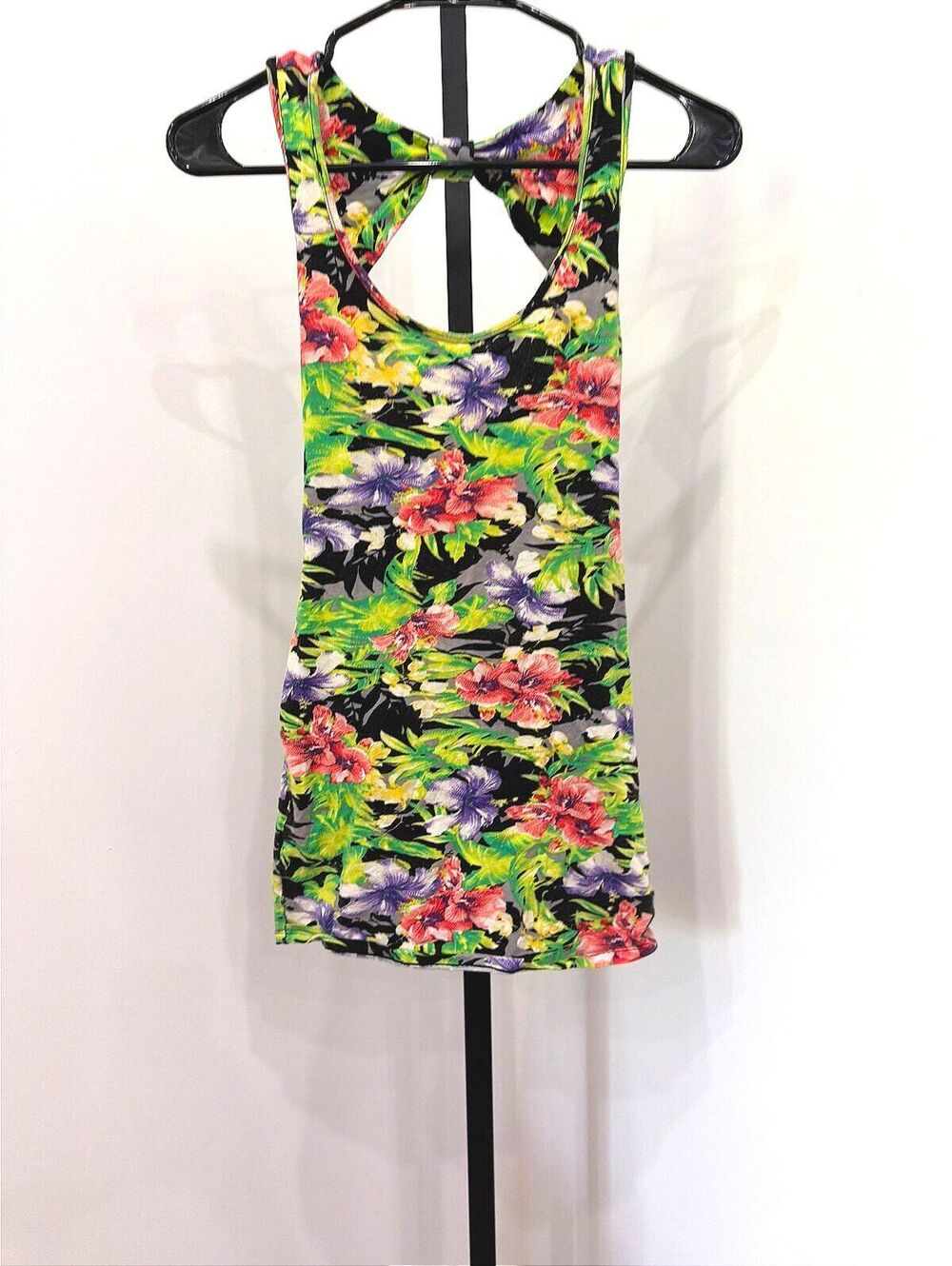 y2k Material Girl Floral Racerback Tank Top XS